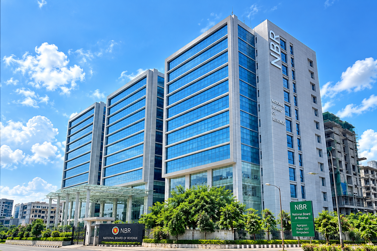 National Board of Revenue headquarters in Dhaka — representing the tax and regulatory environment Vertex Advisory helps clients navigate